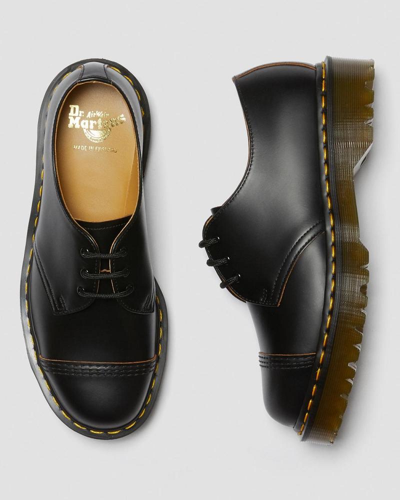 Dr Martens 1461 Bex Made in England Tå Cap Oxford Sko Dame Sort | DK 339SGL